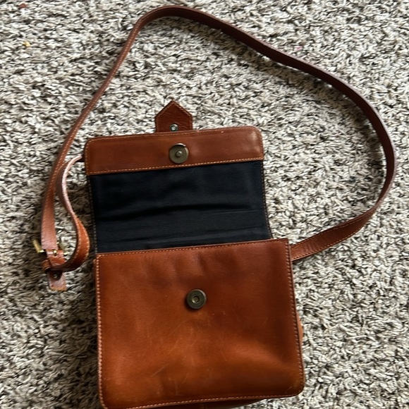 Franchi  Camel Leather Crosssbody Bag - Picture 13 of 13